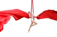 High quality 11 Yards10M Yoga Aerial Silks Full Set High Strength Fly Dance Silk Equipment-With Indoor fitness