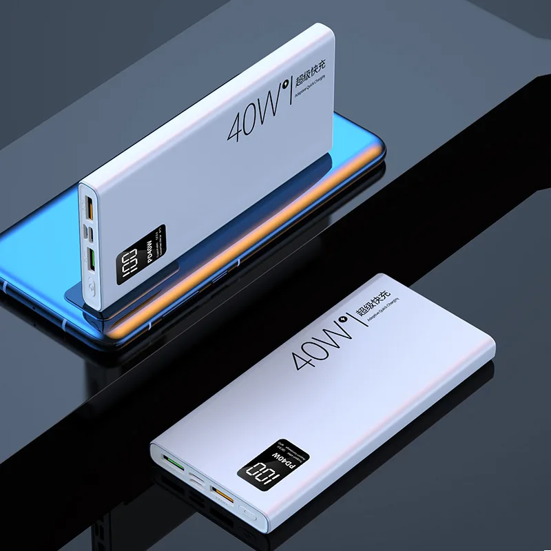 

Power Bank 20000mAh Portable Charger PD40W Fast Charging for Huawei P30 P40 Powerbank External Battery for iPhone Xiaomi Samsung