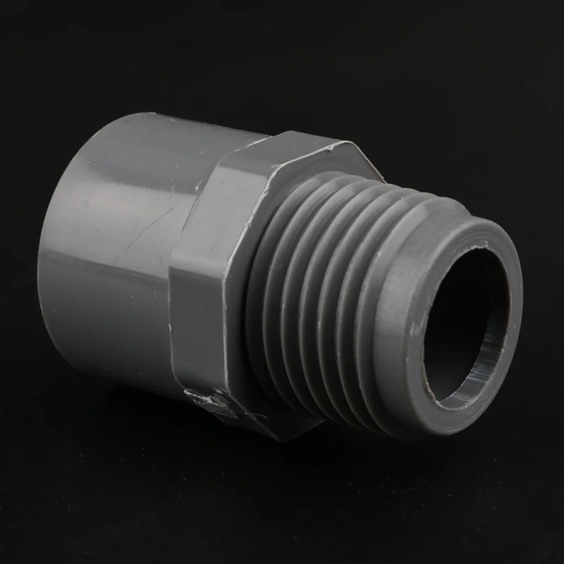 

1-1/2'' Male Thread adapter 50mm pvc pipe thread Straight Plastic Connector Water Pipe connector for garden irrigation system