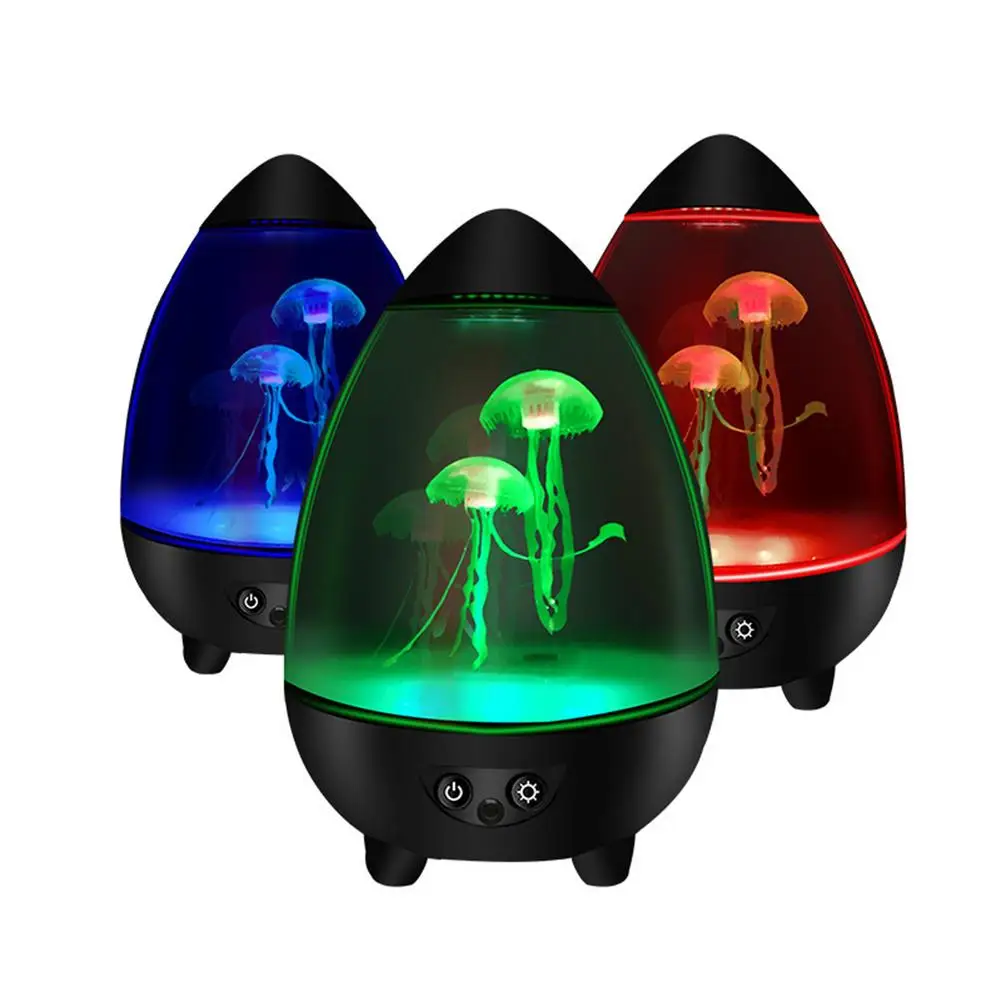 

Jellyfish Lava Lamp Wireless Speaker LED Fantasy Aquarium Tank Night Light USB Mute Colour Changing Mood Light Romantic Gift