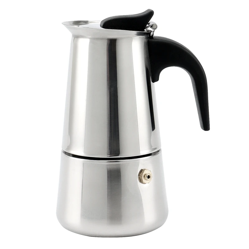 Buy Hot Moka Coffee Pot Espresso Latte Percolator Stove Maker Italian Machine 100Ml Stainless Steel on