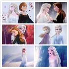 Полный Круглый Disney алмазов картина Холодное сердце 5D DIY Алмазная Вышивка Принцесса мозаичная картина из страз, украшение для дома, подарок