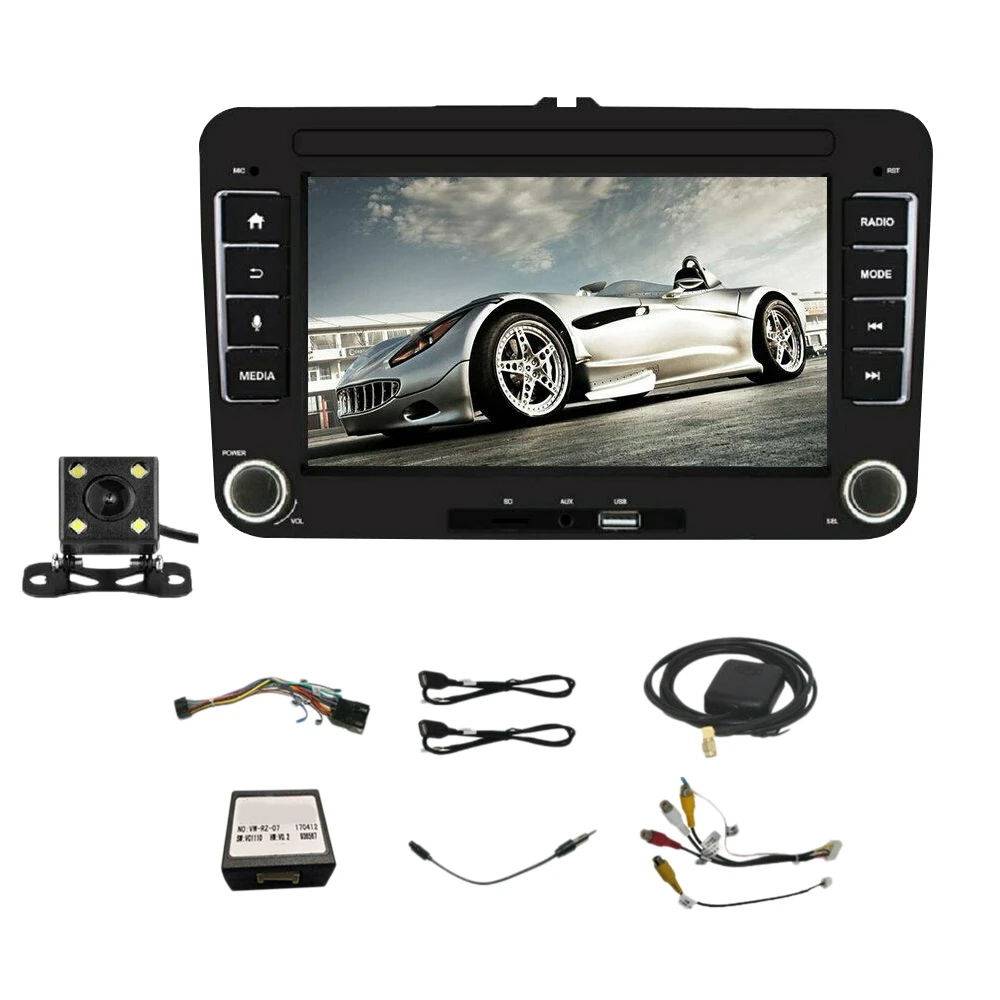 7 дюймов Автомобильный радиоприемник 2Din Android 8 1 GPS NAVI FM для VW GOLF 5V 6 Jetta PASSAT вариант PM