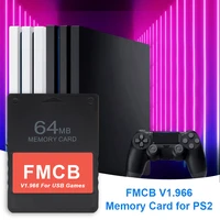 retro fmcb v1 966 usb hdd memory card for ps2 ps1 video game consoles cards 8163264mb usb hdd retro video gaming adapter