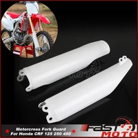 white black plastic fork guard front shock absorbe cover protector for honda cr125 cr250 cr500 crf250 crf450 crf 250 450 r x rx