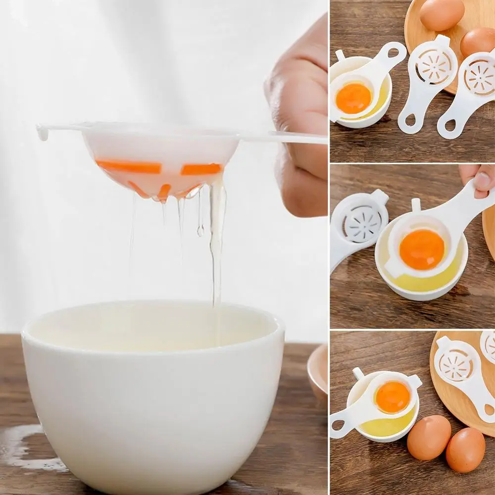 

New Mini Egg White Separator Egg Filter Egg Separator Handheld Kitchen Baking Egg Yolk Protein Separation
