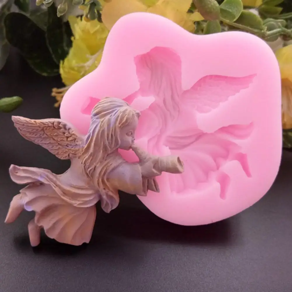 Силиконовая формочка в виде девушки ангела DIY силиконовые формы для мыла торта