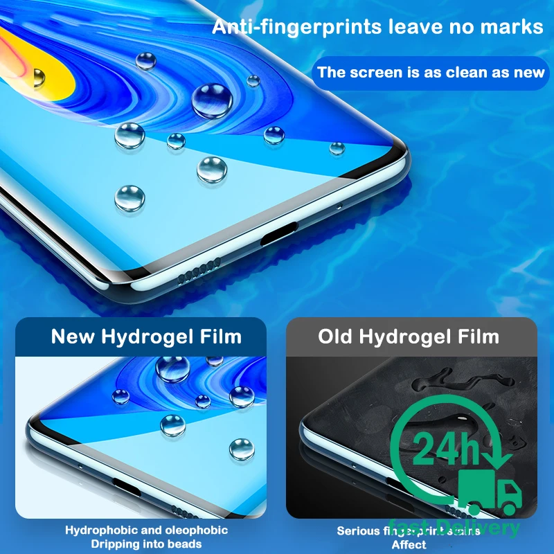 Гидрогелевая пленка для OPPO Reno4 Lite защитная на Reno 4 Lite/Reno Pro F17 A93 CPH2125 Защитная экрана