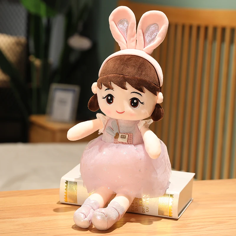 

45-140cm Kawaii Angel Bunny Girl Plush Soft Stuffed Plush Animals Baby Kids Toys for Children Girls Boys Birthday Gift