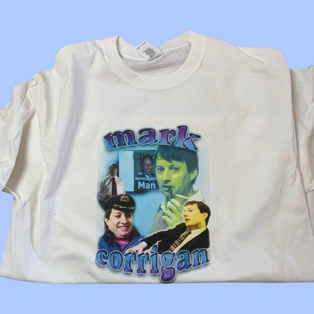 Печатная Футболка с принтом Марка Корригана peep show |