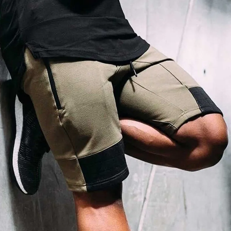 

New causal skinny shorts for men jogger fitness gym sports five short brand sportwear bodybuilding mens pantalones cortos hombre