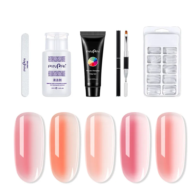 15 мл набор гелевых лаков для ногтей Французский прозрачный дизайн Камуфляжный