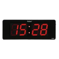 36133cm digital wall clock hours minutes time display desk table clocks plug in use electronic led wall watch euusuk plug