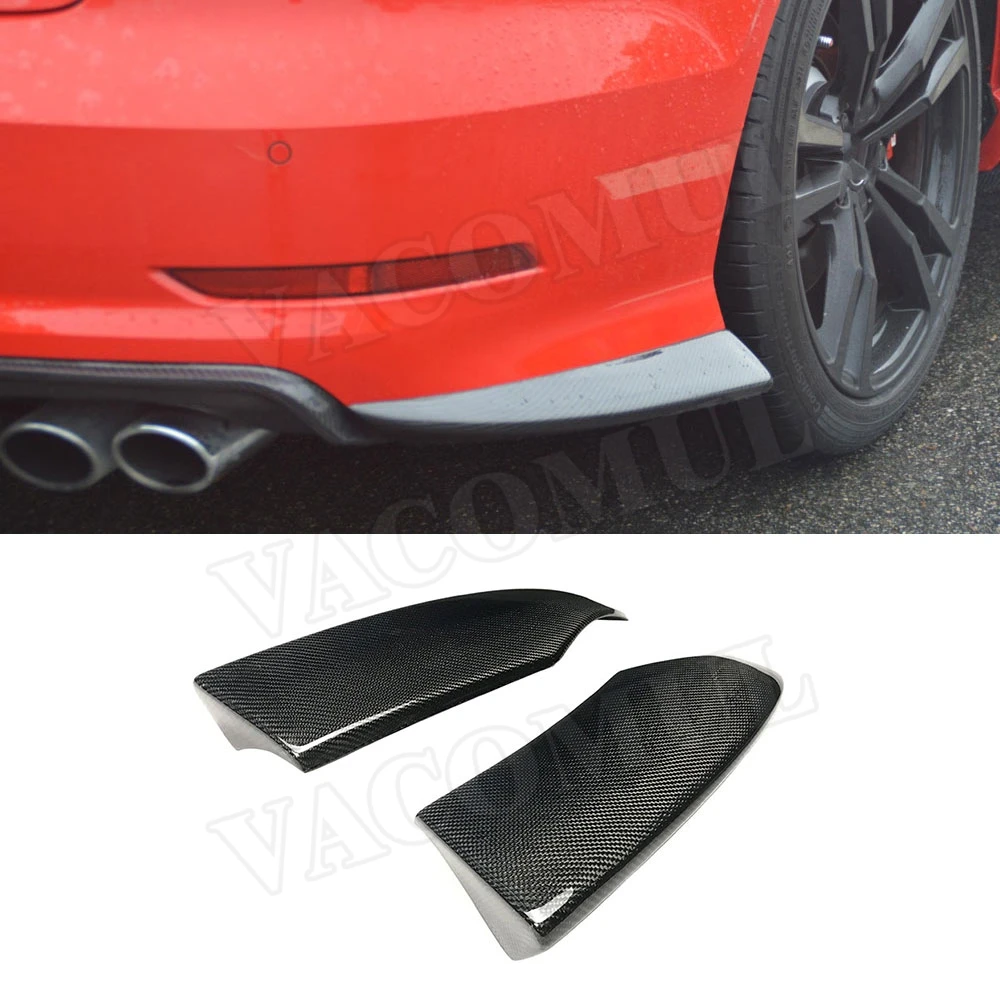 Автомобильные разветвители для заднего бампера из углеродного волокна щитки