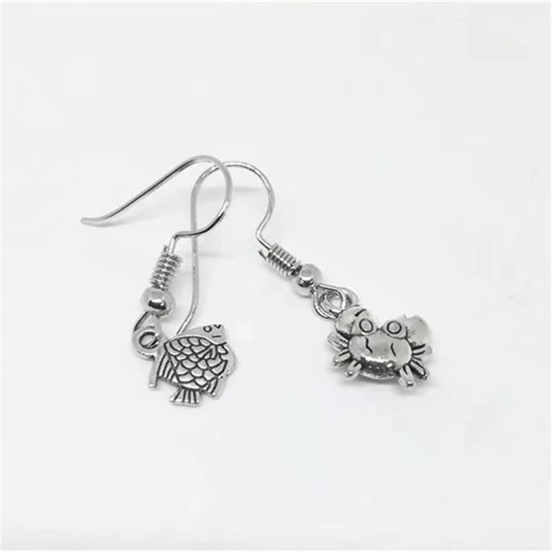 Серьги с крабом серьги-рыбки ювелирные изделия Boho Ocean Mismatch