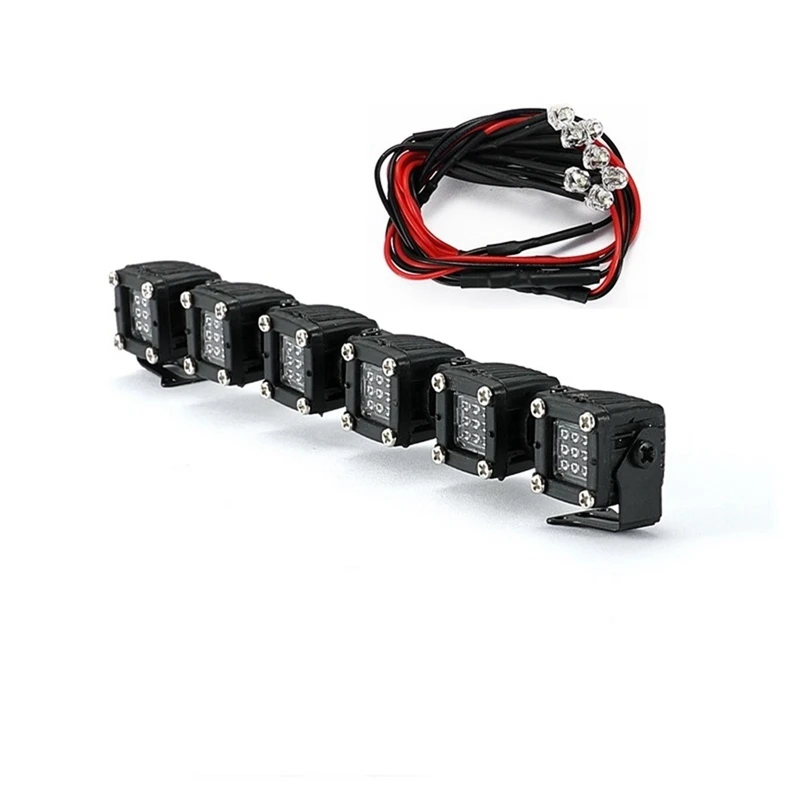 

LED Lamp Roof Light Bar Spotlight Searchlight for MN D90 MN99S MN86 MN86KS G500 WPL D12 RC Car Upgrade Parts