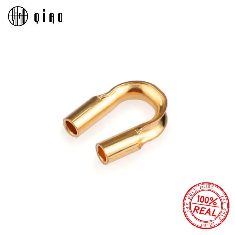 

2019 new A pair 5mm 14k gold filled Cord Clasps for Bracelet 14k gold filled End Clasps Necklace Connectors for Jewelry Making