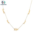 Золотая цепочка, кулон на заказ, ожерелье из нержавеющей стали, Женский массивный ошейник, богемное, азиатское пляжное ювелирное изделие, подарочные украшения