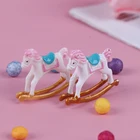 1:12 Кукольный домик Миниатюрный деревянный кресло-качалка детская комната мебель кукольный дом аксессуары игрушки для детей