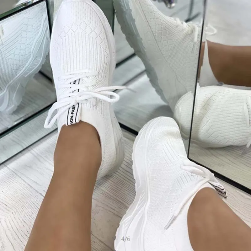 

2021 sapatilhas femininas размера плюс роковой женщины женская na moda кеды tenis confortaveis rendas ели женщины женская