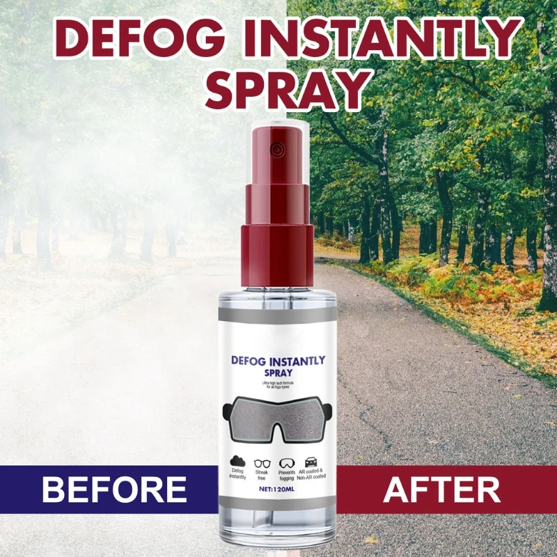 

Anti Fog Spray Eyeglass Lens Clean Glasses Defogger 48h Lasting Prevent Fogging