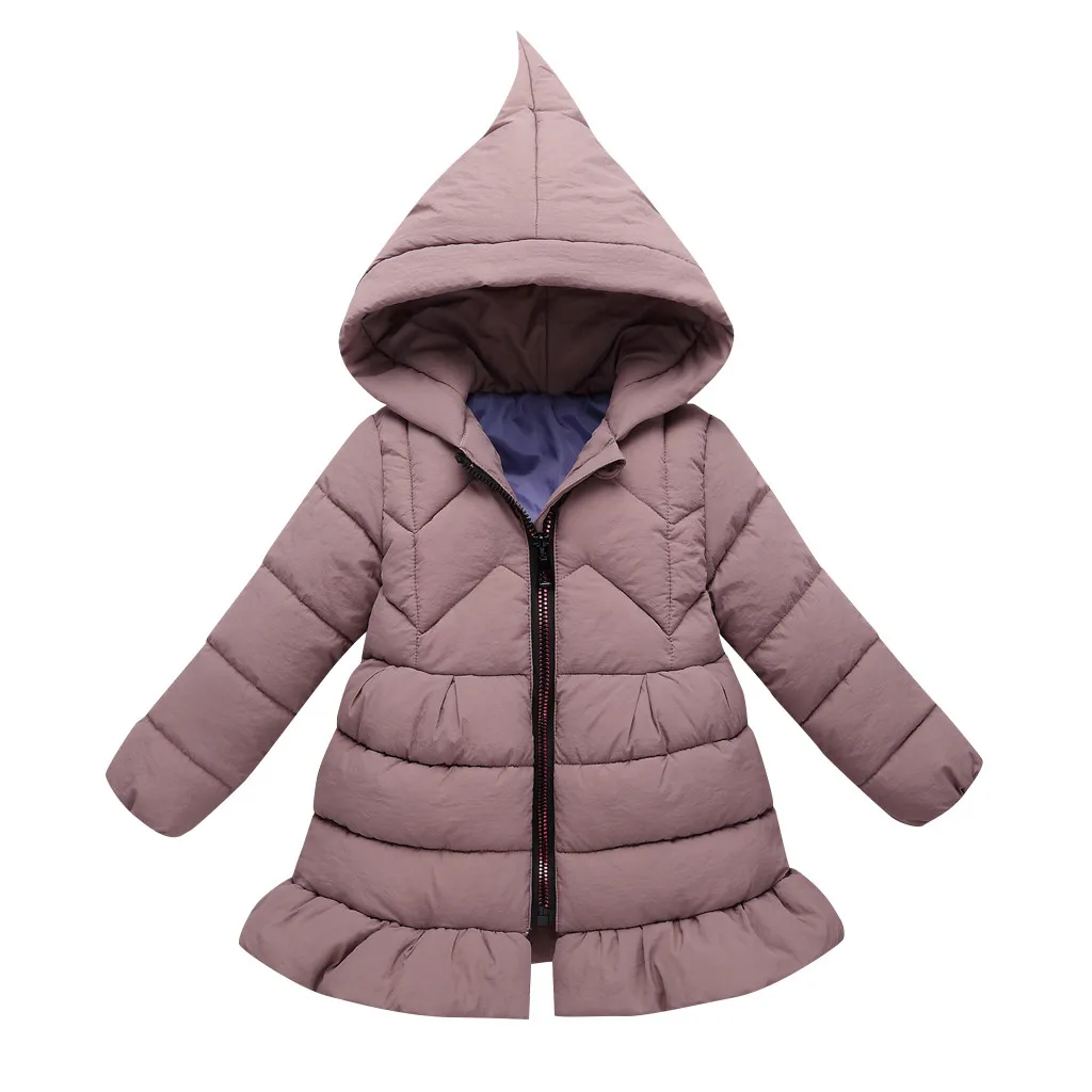 Осенне зимняя куртка для девочек Плащ на Хэллоуин Детские теплые куртки Детская