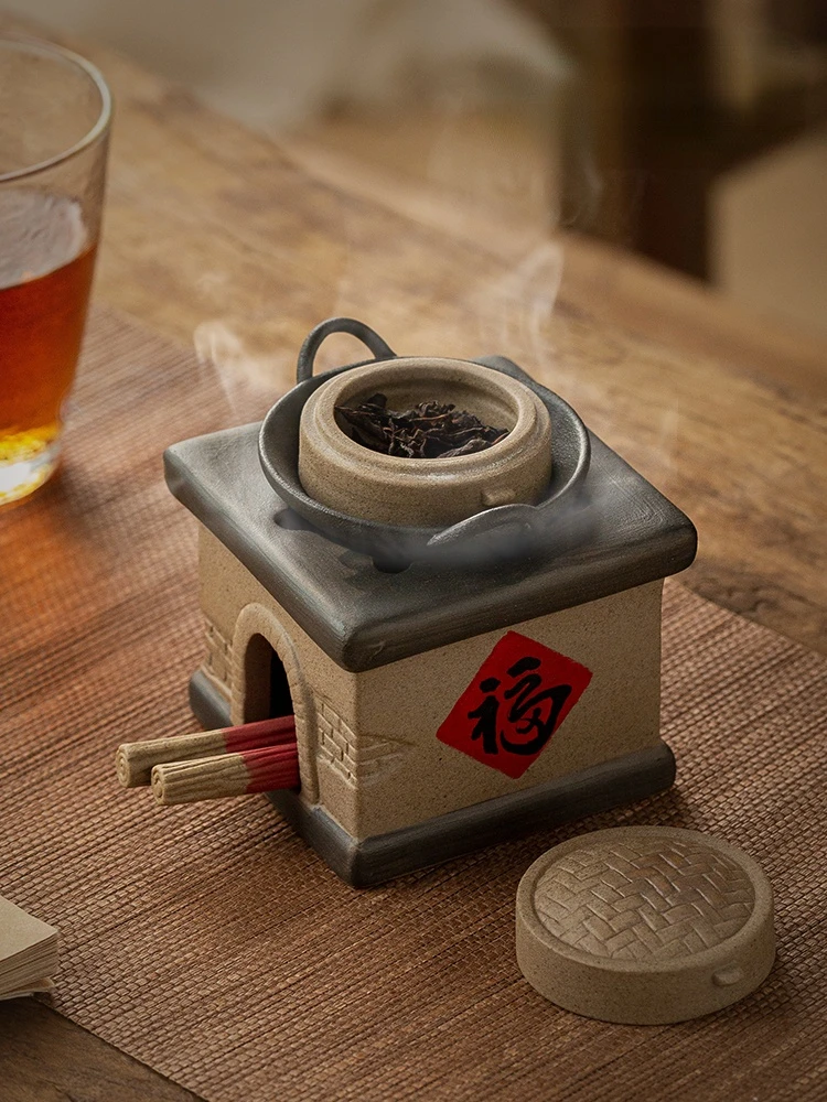 

Creative Chinese Incense Burner Holder Ceramic Small Modern Incense Burner House Aromatherapy Encensoir Budha Decor BK50XX