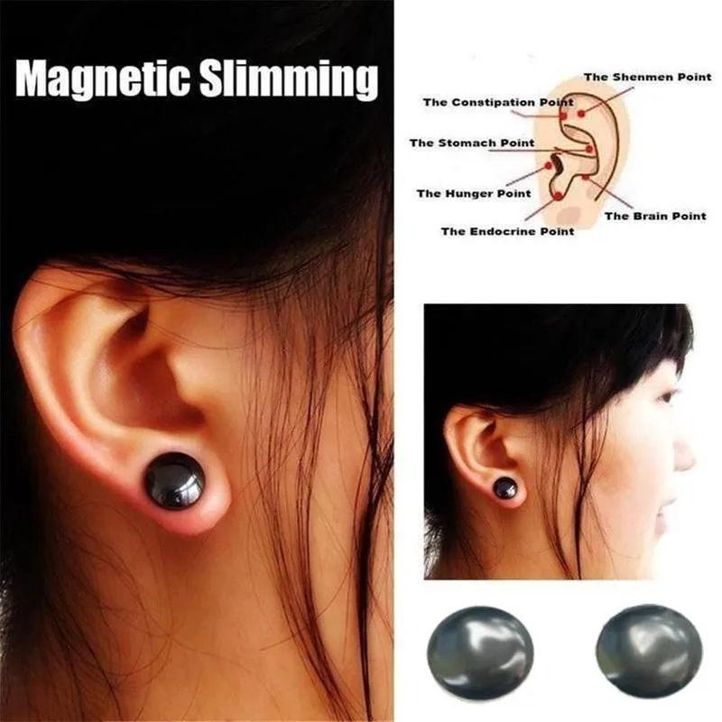 Магнитные серьги для похудения 2 шт. ухода за здоровьем стимулирующие точечные