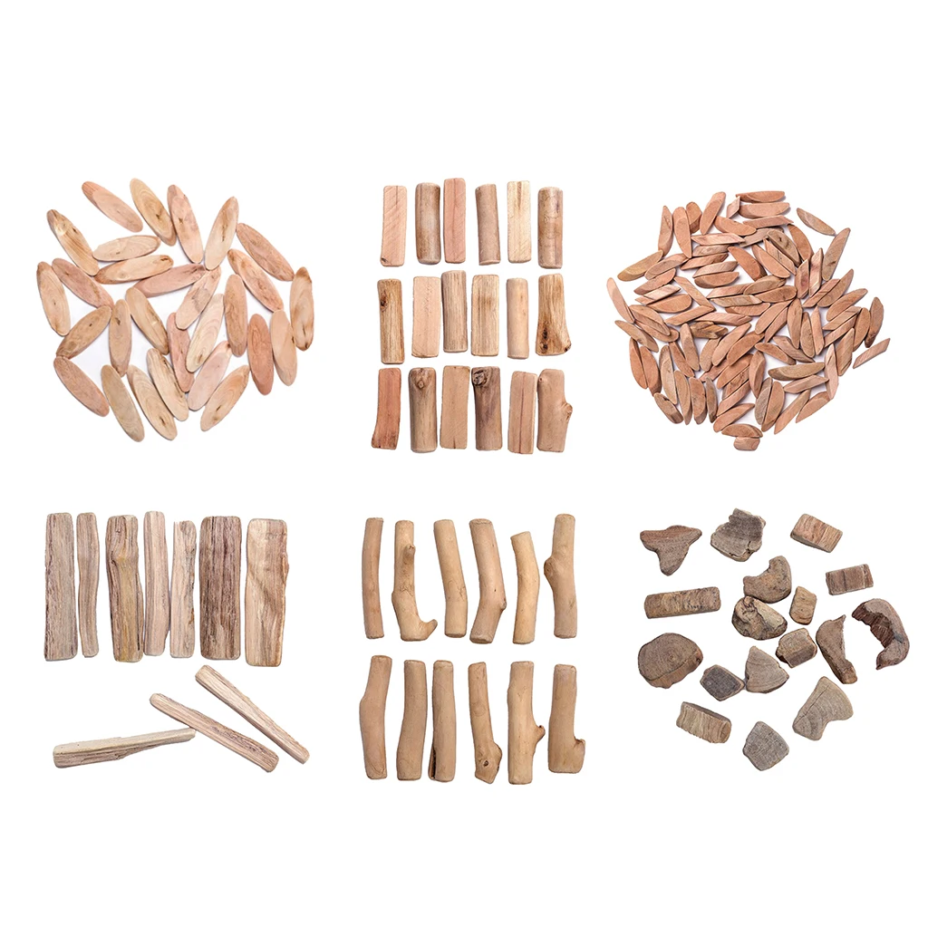 

200g Driftwood Pieces For Arts & Crafts Rustic Home Garden DIY Decors Crafts