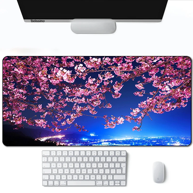

Mouse Pad 3d Cheap Gaming Laptop Desk Gamer Mats Anime Rug Hot Gamers Accessories Mousepad Cherry Blossom Pads Carpet Keyboard