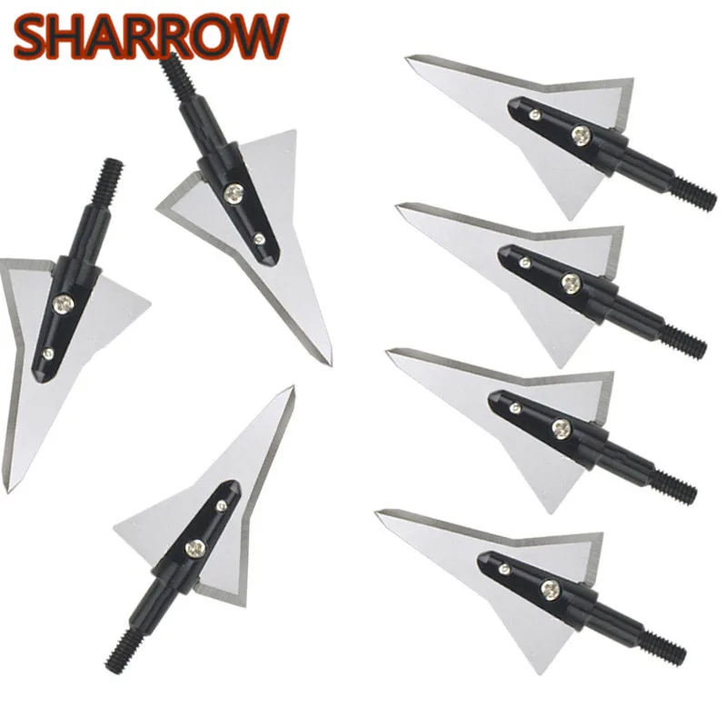 

Охотничьи наконечники для стрельбы из лука, 12 шт., 125 гр, 2 острых неподвижных лезвия, наконечники для стрельбы из лука и стрел, Аксессуары для ...