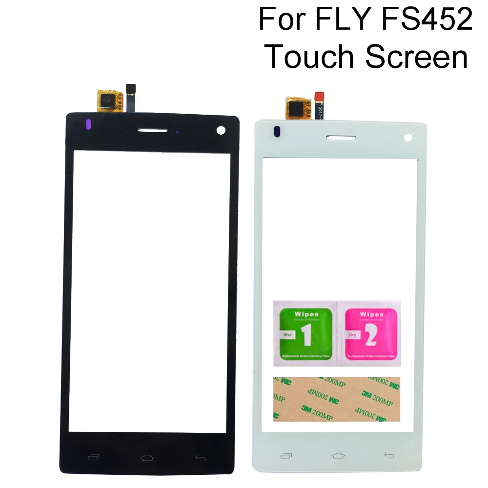 

Сенсорный Экран 4,5 дюйма для Fly FS452 Nimbus 2 FS 452, сенсорный экран, цифровой преобразователь, переднее стекло, сенсорная панель, лента, инструменты...