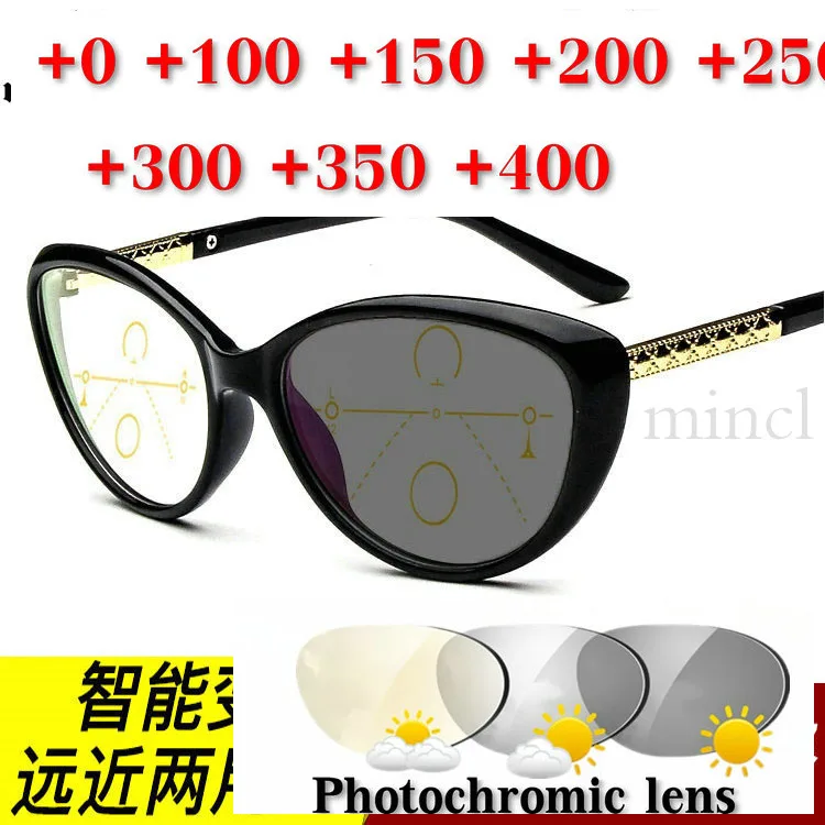 Фотохроматические прогрессивные многофокусные очки для чтения см. Дальние и