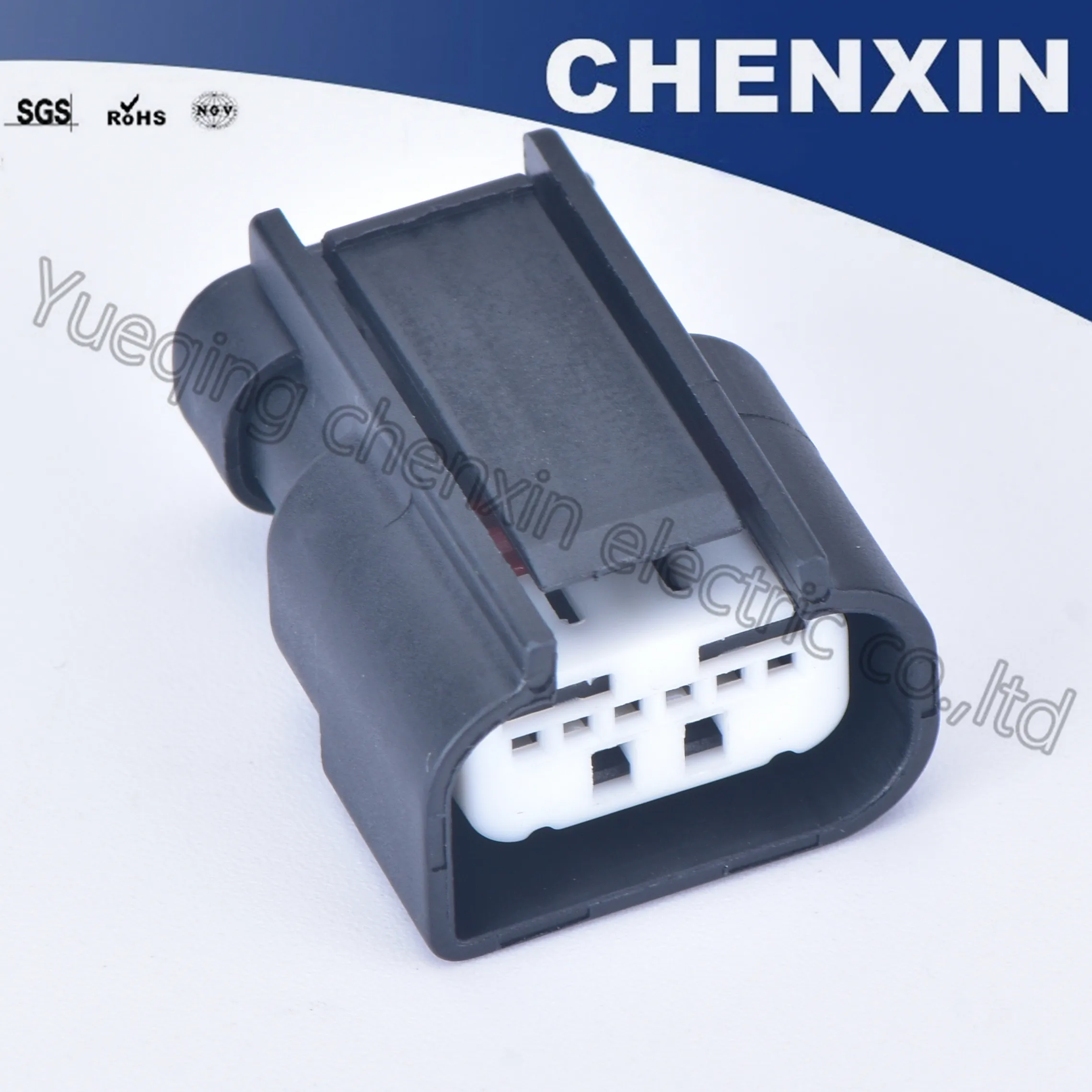 Черный 6 контактный автомобильный водонепроницаемый разъем гнездовой заднего