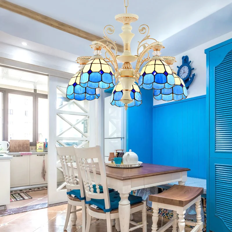 

Modern Chandelier Living Room lustres de cristal Decoration Tiffany Pendants and Chandeliers Home Lighting Indoor Lamp