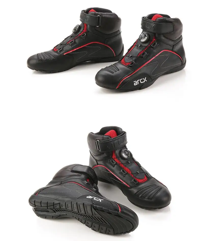 Ботинки для мотогонок ARCX дышащие с вращающейся пряжкой летняя Уличная обувь