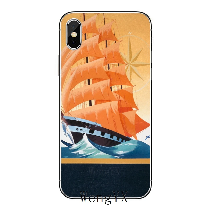 Парусный спорт прогулочный катер пиратский корабль чехол для Samsung Галактики M30 A70
