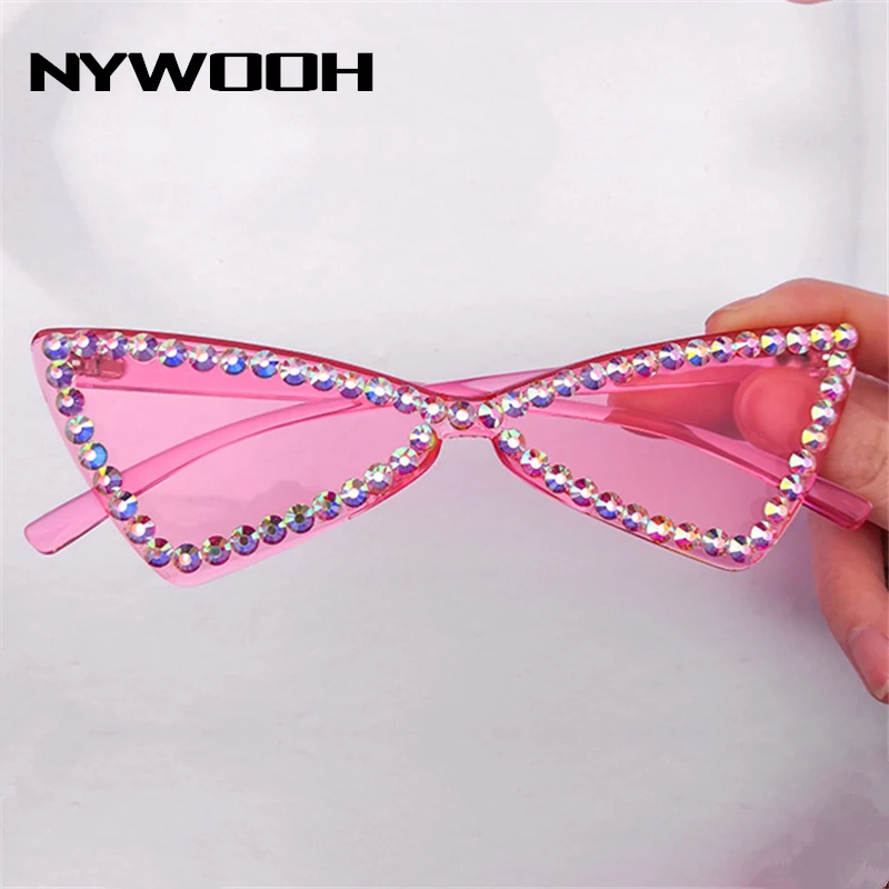NYWOOH пикантные солнцезащитные очки кошачий глаз женские Винтажные