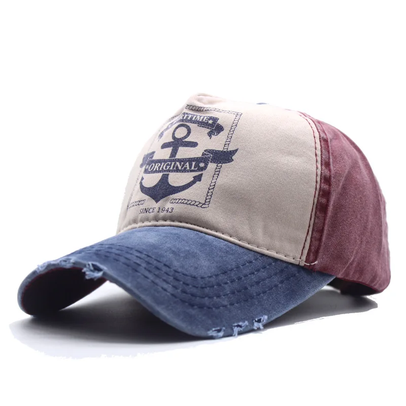 

New fashion in spring and summer worn out denim casual cap for men and women