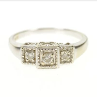 luxuriou white diamood engagement wedding bride gift ring size 6 11