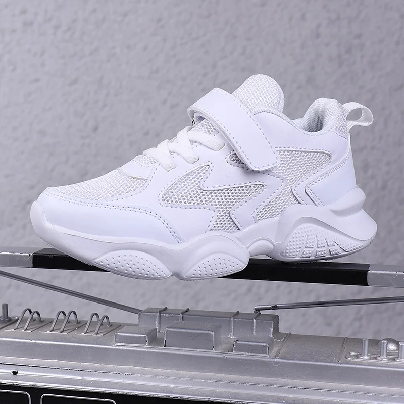 

New Arrival Kids Running Shoes White Unisex Teenage Sneakers Brand Shoes For Child Boy Comfortable Walking Girls Shoe Size 26-40
