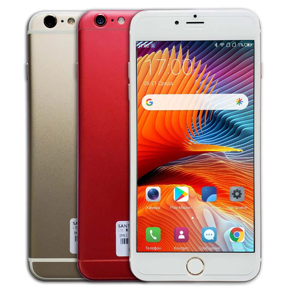 Смартфон SANTIN G6Plus 5 &quotFull HD с сенсорным экраном 16 МП металлический корпус 4 Гб ОЗУ 64