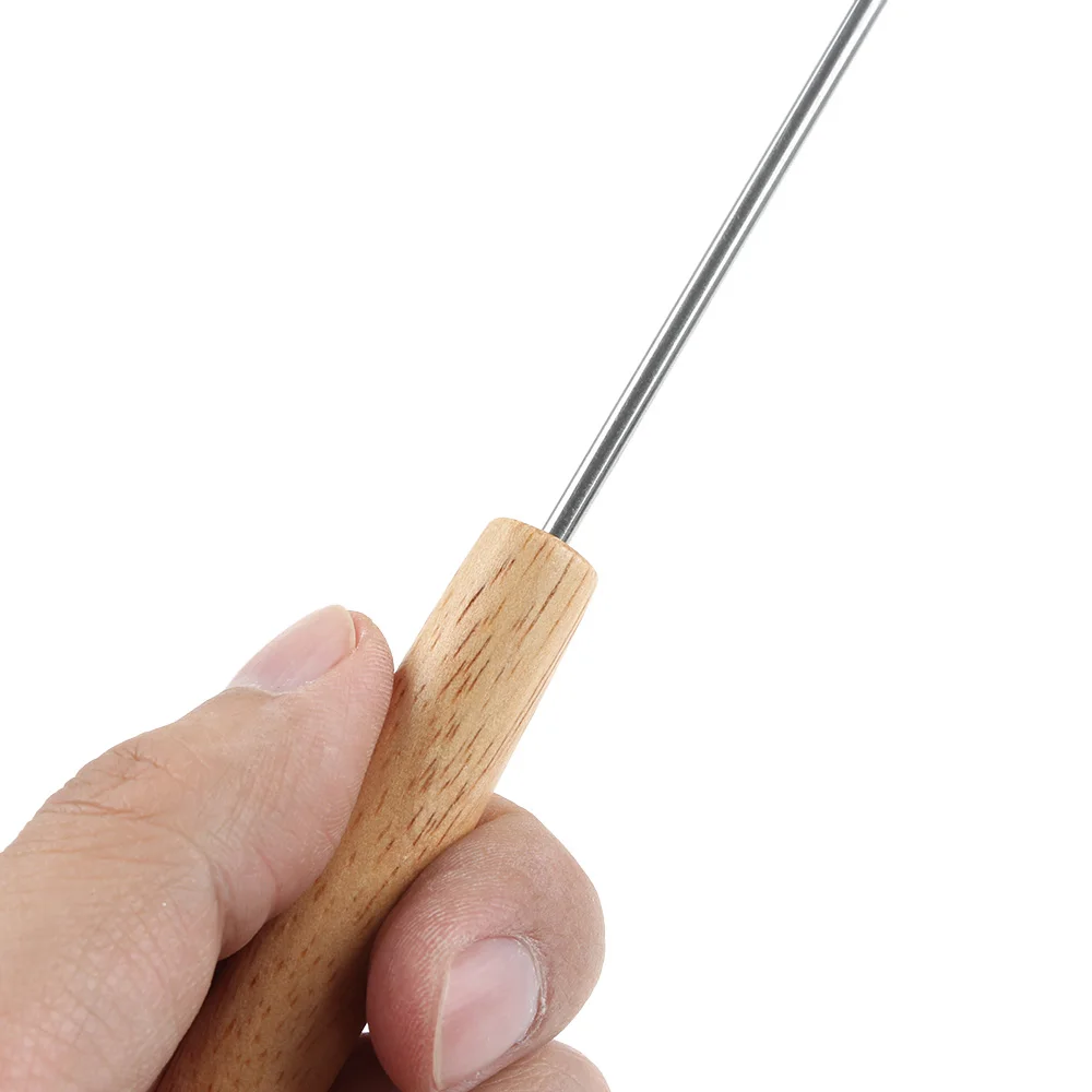 

Spot Wholesale 6 Piece Set Of Oak Handle Swiss Cheese Fondue Chocolate Dessert Fork Stainless Steel 24 Cm