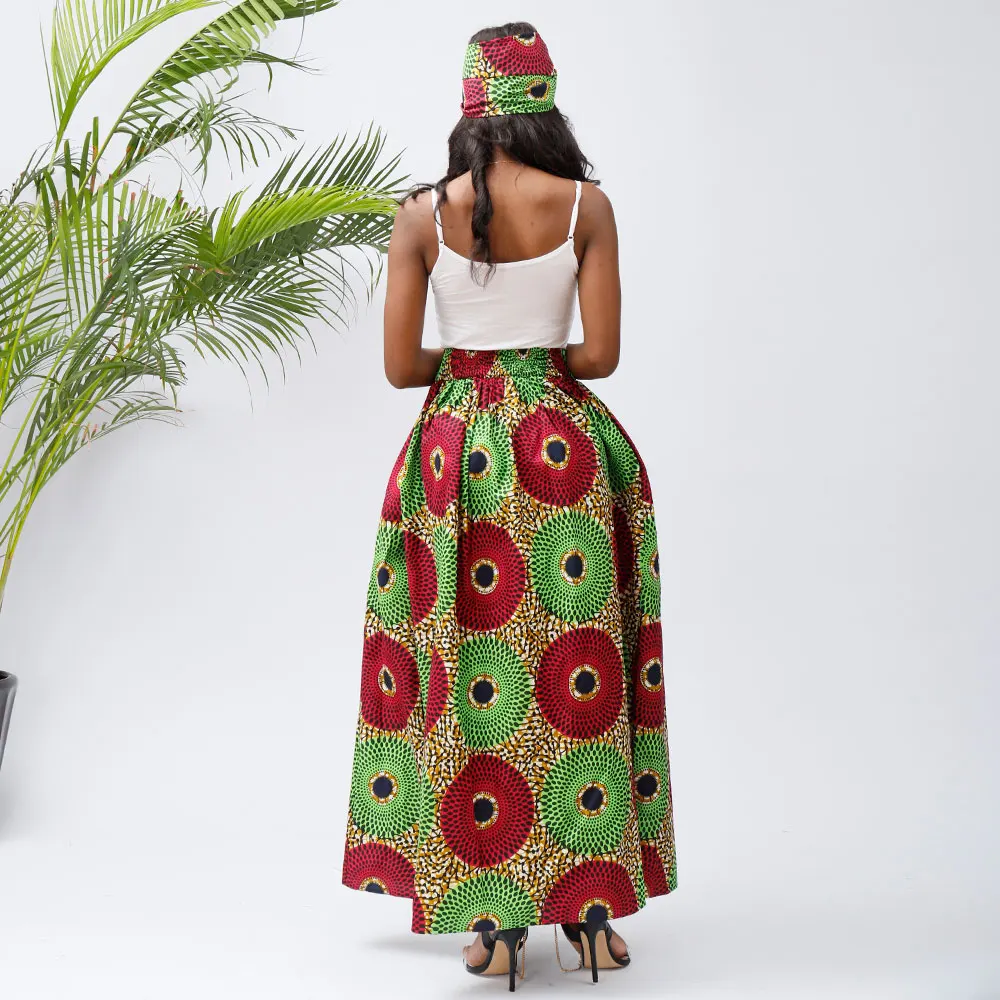 

African clothes For Women new 2021 Fashion Maxi skirt Ankara skirt wax print Traditional top skirt set For Wedding