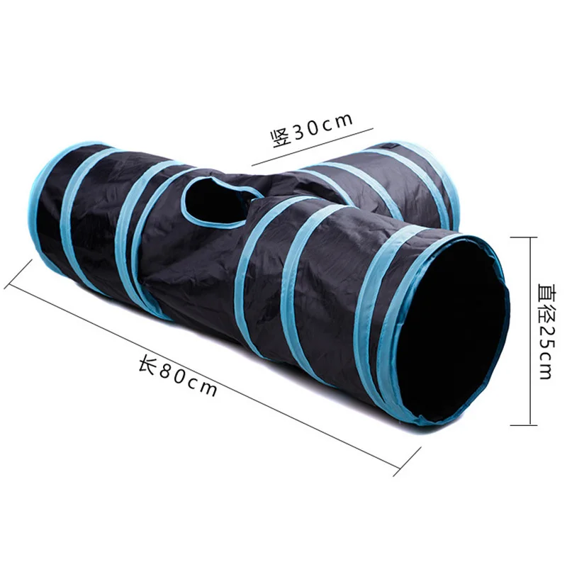 Крытый 3 секционный складной туннель для кошек трубка Китти скучно кошка игрушки