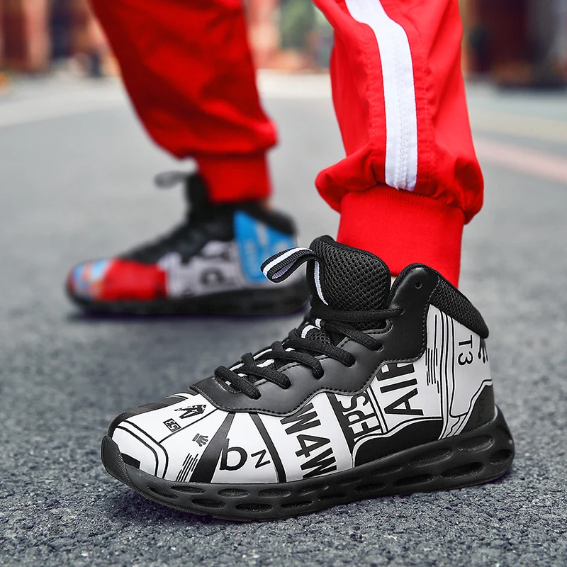 Баскетбольная обувь детская повседневная детские спортивные кеды для мальчиков