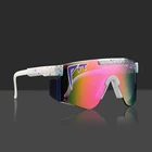 Pit Viper оригинальные негабаритные полу оправы солнцезащитных очков для мужчинженские UV400 с плоскими стеклами и половинной рамкой модные спортивные очки большие, зеркальная поверхность, с коробкой
