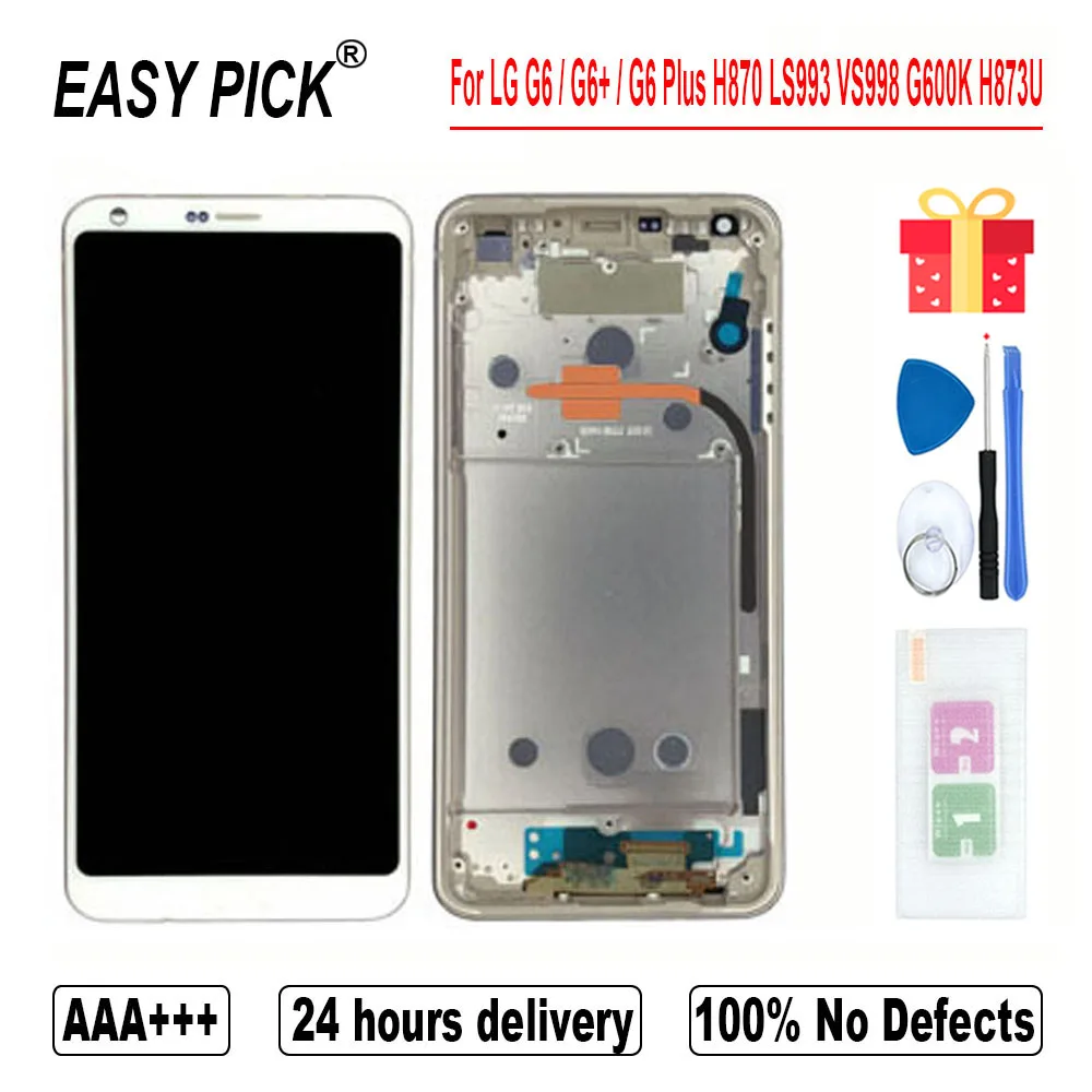 ЖК дисплей для LG G6 H870 H870DS H872 LS993 VS998 US997 G600L G600S/K H873U кодирующий преобразователь