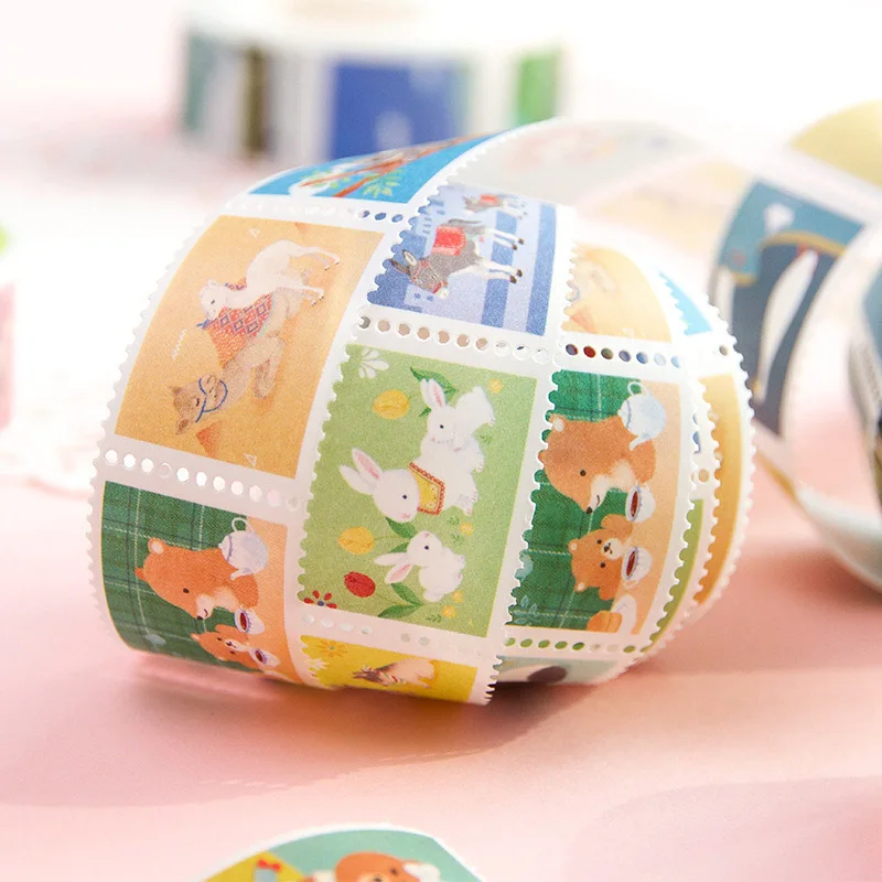 1 шт. клейкая лента Милая печать животных васи декоративная для маскировки детей