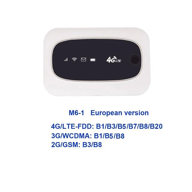TJ-M6-1 TIANJIE Универсальный 4G Wifi роутер беспроводной мини мобильный Wifi портативный карманный хот-спот автомобильный 3g 4G разблокированный модем со слотом для sim-карты - Цвет: TJ-M6-1
